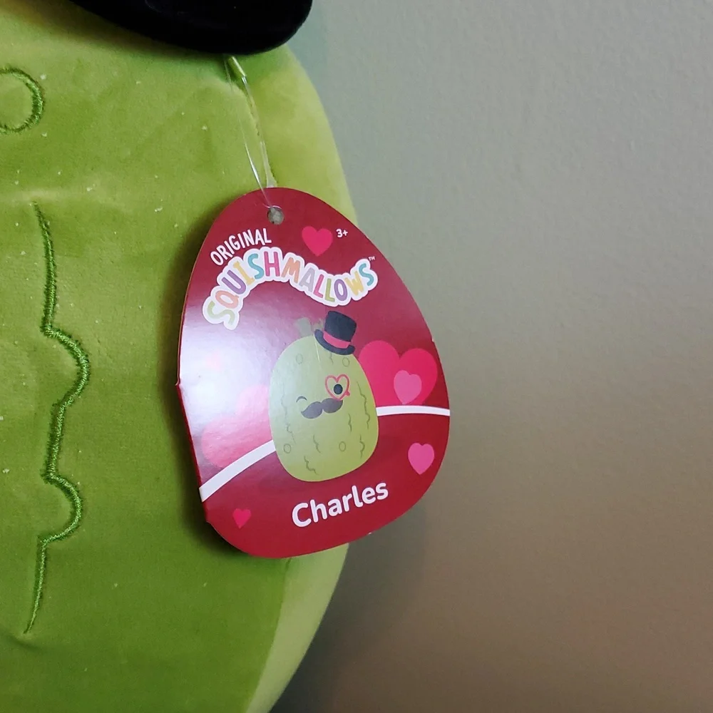 Charles The Pickle 14" Squishmallow NWT - Picture 2 of 2